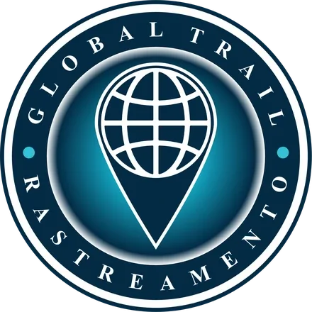 Logotipo circular Global Trail Rastreamento